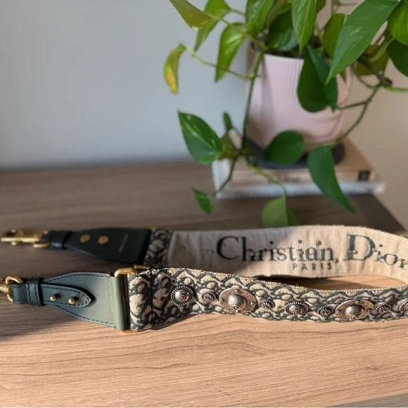 Dior Mini Saddle Bag with Embellished Strap - Picture 12 of 16